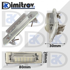 LED плафони осветление заден номер Mercedes C-Class (W202) E-class (W210)